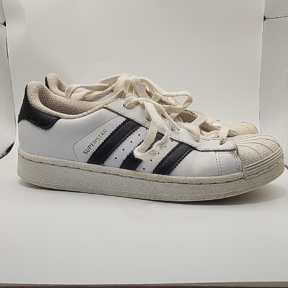Superstar White and Black Shell Toe Sneakers